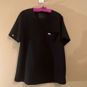 Figs Black Catarina One Pocket Scrub Top Size XXL.